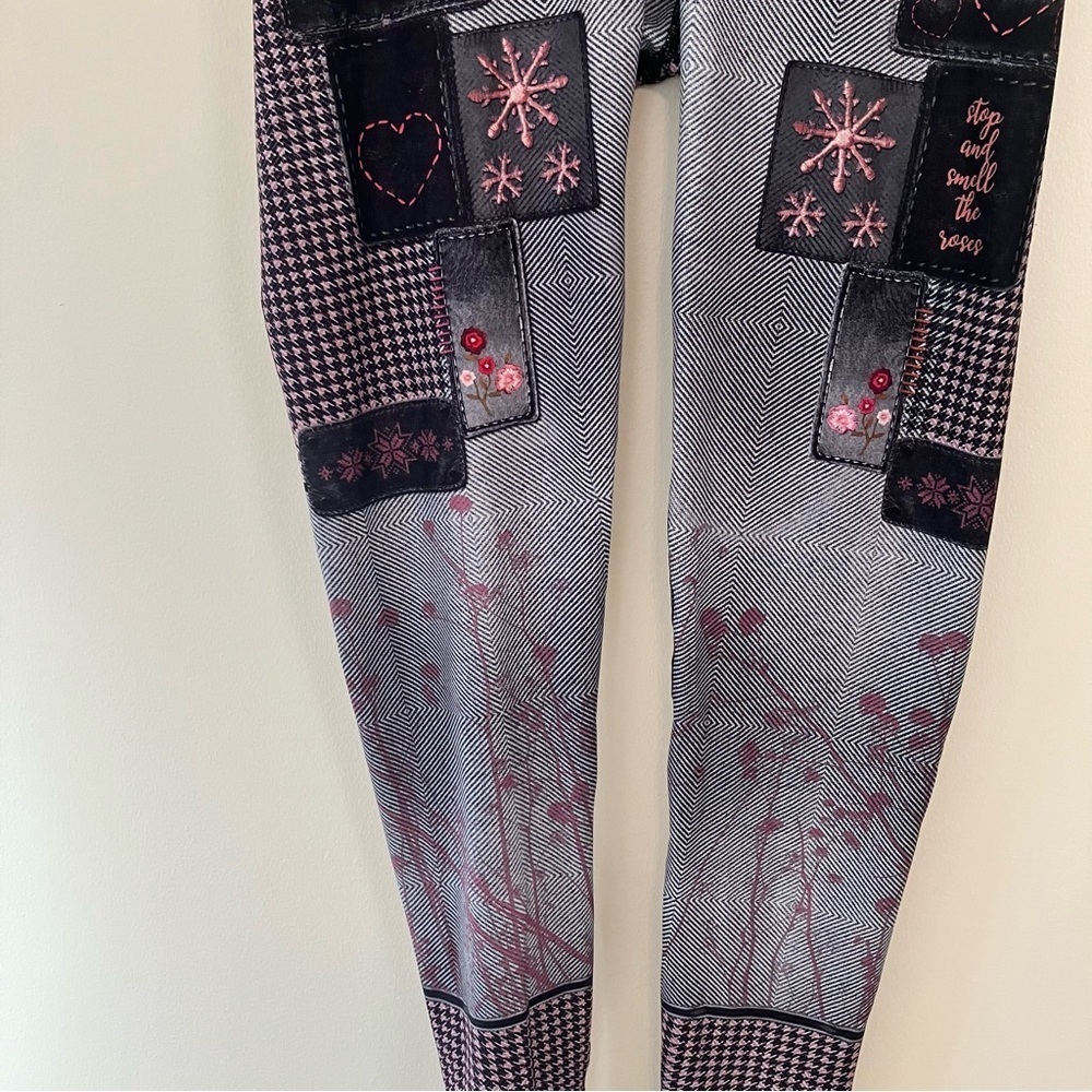 Niyama Sol Leggings Womens Sz. L Amelia Rose Ankle Yoga Active Athleisure - Picture 3 of 7